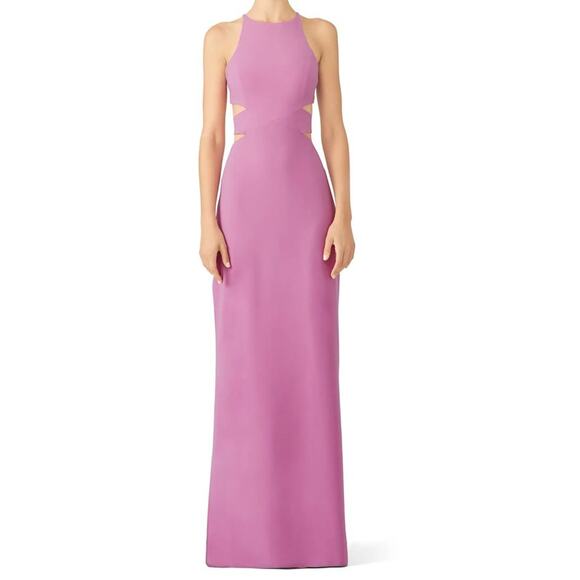 Halston Heritage Pink Cut Out Gown in Size 2 - Picture 1 of 4